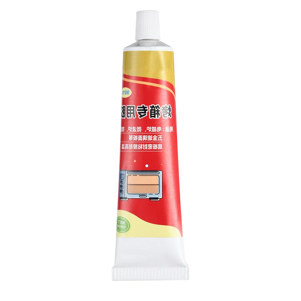 100ml Oven Glue Range Hood Panel Sealant Heatt Resistant Fast Drying Sealant for Oven Cooktop Microwave Metal Glass Panel