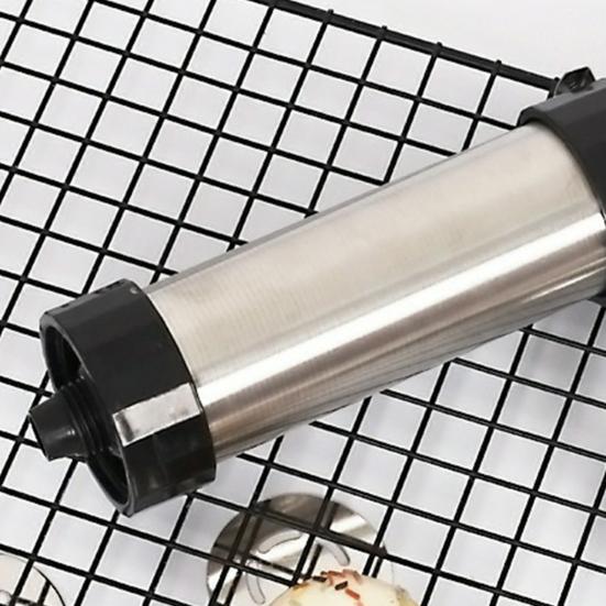 Keks-Presse Edelstahl Keks-Ausstecher-Set für Anfänger Keksteig-Extruder mit ergonomischem Griff Keks-Dekorierwerkzeug