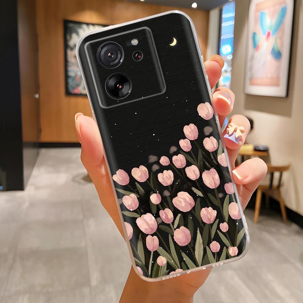 För Xiaomi 13T Fodral Mi13T Baksideskydd Mjukt Silikon Funda För Xiaomi 13T Pro Mjukt Mode Sött Tecknat Fodral För Xiaomi Mi 13T Pro
