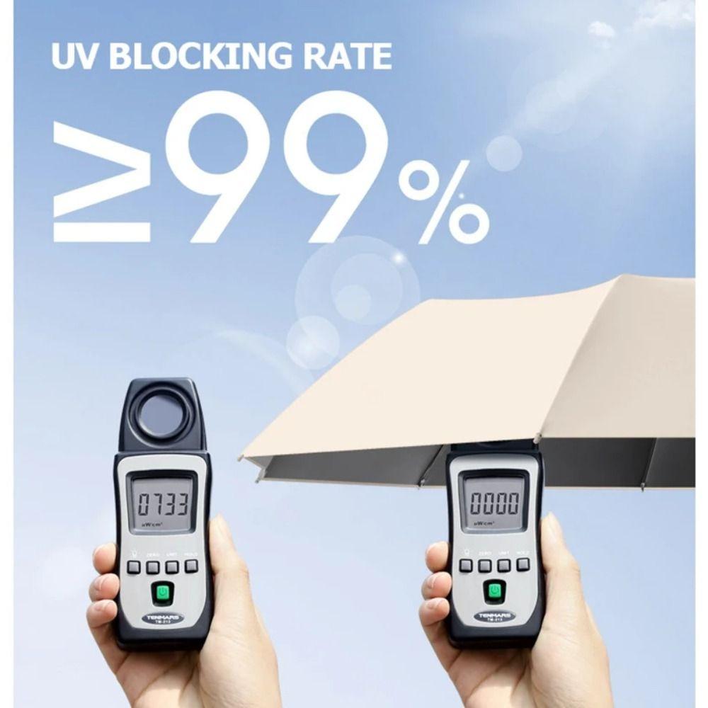 Fully Automatic Reverse Folding Umbrella Carabiner Handle Parasol Umbrellas UV Umbrellas