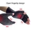Arthritis Compression Gloves Women Men Breathable Half-Finger Gloves Stretchy Hand Arthritis Relief Gloves for Typing Carpal Tunnel Rheumatoid