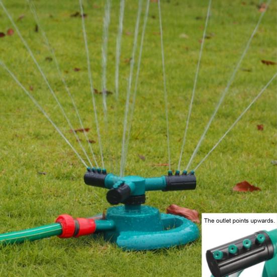 3-Arm Irrigation Sprinkler for Large Area Coverage 360-Degree Rotating Lawn Sprinkler for Garden Yard Watering And Kids Pets Outdoor