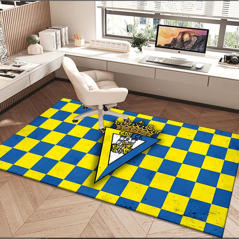 1PC rug Cadiz Cf Badge Design Carpet, Chair Rug,Area Rug for Office Bedroom living rooms bedroom, Doormat decor Christmas fan gifts