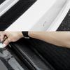 1M Carbon Fiber Rubber Moulding Strip Soft Black Trim Bumper Strip DIY Door Sill Protector Edge Guard Car Stickers Car