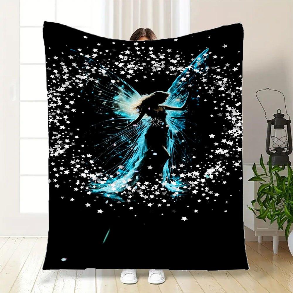 "Enchanted Fairy Wings Fantasy Costume Accessory"Blanket Flannel Throw Blanket for Sofa, Bed, Travel, Camping, Office, Couch, Chair, And Bed