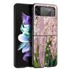 Lily Of The Valley Clear Floral Hard PC Phone Case For Samsung Galaxy Z Flip 7 6 5 4 Black Cover For Galaxy Z Flip3 Foldable Bag