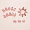 New Polka Dot False Nail 3D Flower Detachable Press on Nails Wearable Full Cover Fake Nail Women