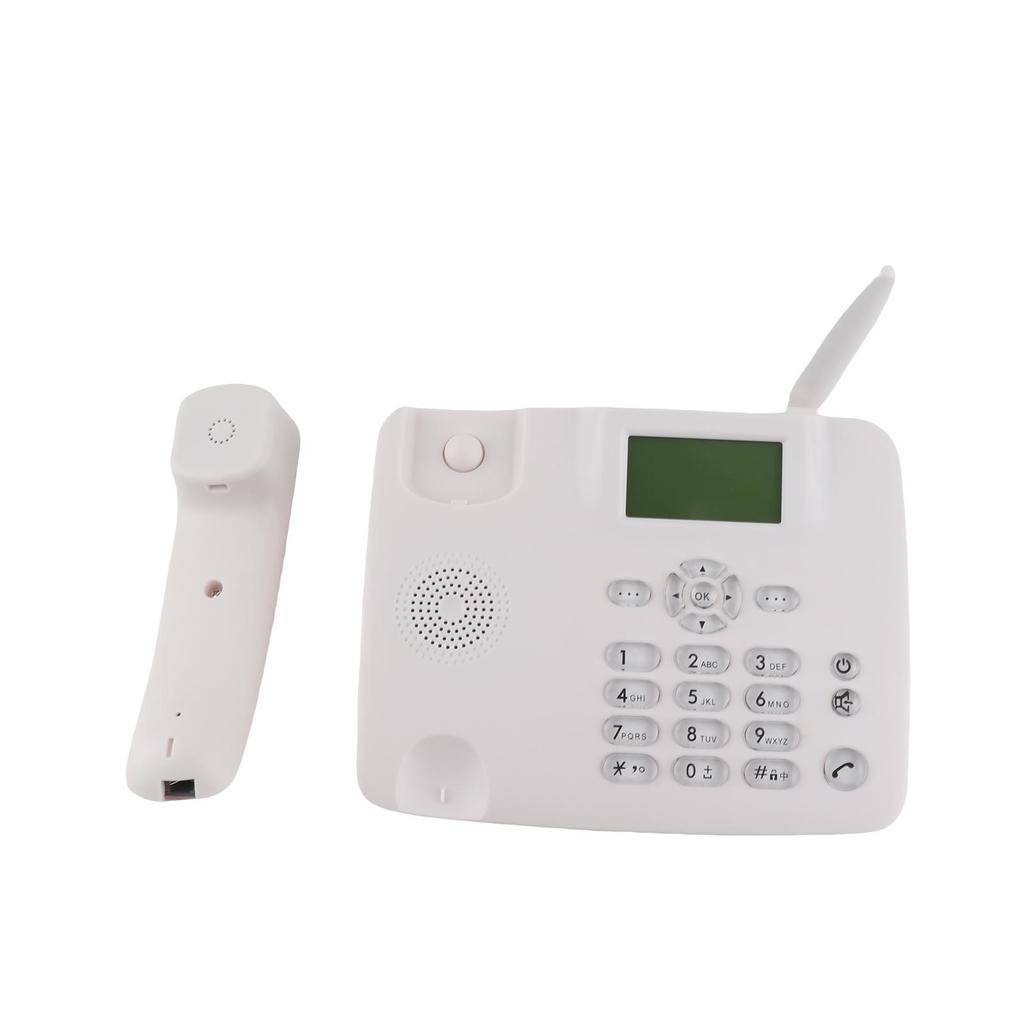 New Fixed Wireless Phone 2G Desktop Telephone Support Gsm 85090018001900Mhz Sim Card Cordless Phone With Antenna Radio Alarm