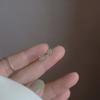 Retro French Temperament Love Stud Earrings Niche Design Sense Small Green Hetian Jade Earrings