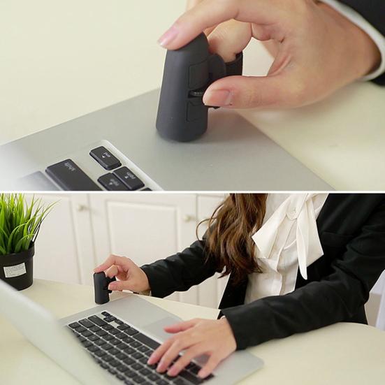 2.4GHz Wireless Finger Ring Mouse 1200 DPI Battery Powered Adjustable Strap Ergonomic Mini PC Laptop Desktop Finger Ring Optical Mouse