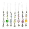 Four Leaf Clovers Phone Charm Keychain Beaded Keyring Bag Pendant Fashion Accessory Personalized Gift Bring Luck