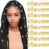 48pcs Hollow Dreadlock Hair Rings - Europe & America Hot Selling Model