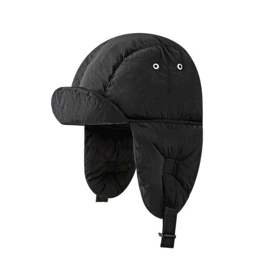 Lei Feng Hat Solid Color Autumn Winter Down Hat Windproof Design Adjustable Buckle Cold
