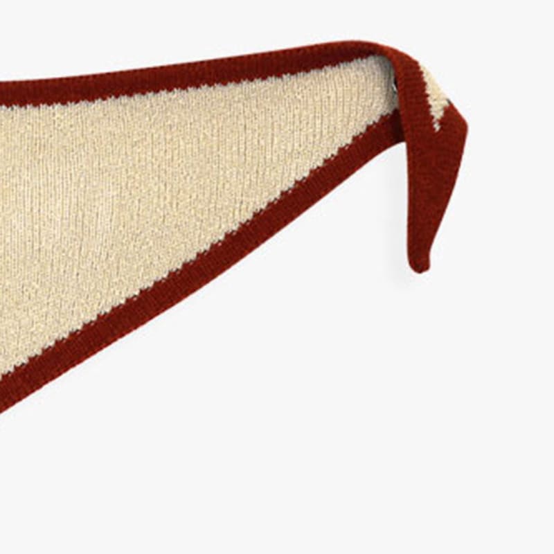 Healiote BORDER KNOPFLOCH STRICKSCHAL_CREME