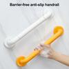 Anti-Slip Load-Bearing Handrail with Illuminated Ring Arc-Shaped Elbow Rust-Resistant Standing Support Handrail