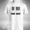 Piano House T-Shirt Keyboard Pianist Organ Rave Old Skool Music Retro