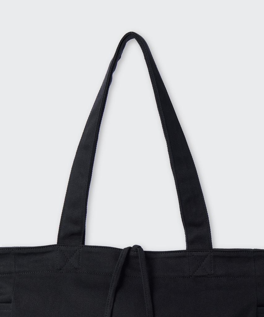 Musinsa Standard Woman Women'S Washed Cotton Shoulder Bag [Black]