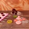 1 Stuk Siliconen Lolly Vorm Set Met 12 Stuks Lolly Zuigstokjes Snoepvorm Zuigstok Vormen En Chocolade Hard Snoep Vorm