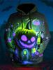Hoodie Style Harajuku 3D Printed Halloween Pumpkin Print Hooded Sweatshirt Men and Women Fashion Casual Shirt Hooded Sweatshirt