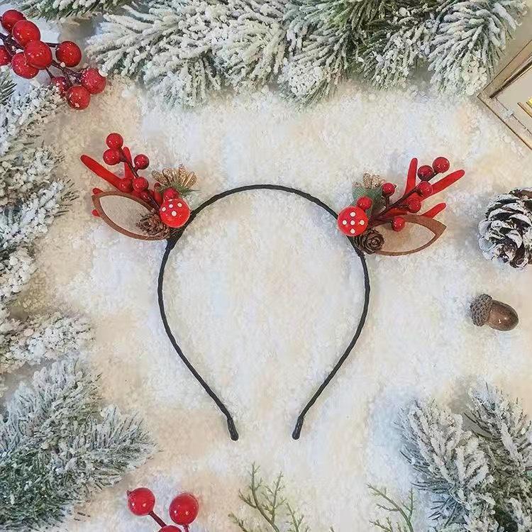 Mori Style Fawn Antler Hair Clip Headband - Cute Fairy-Inspired Christmas Hair Accessory for Women