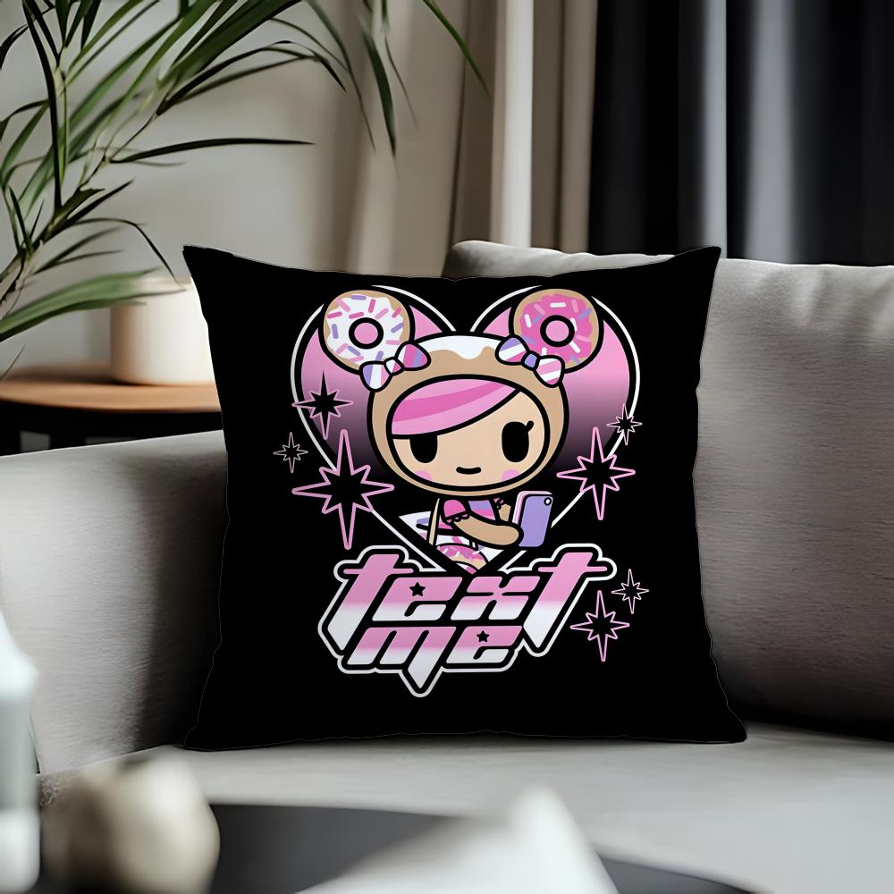 Viral Ttokidokiead Cushion Cover Antidustmite Pillowcase Invisible Zipper Silky Short Plush Sofa Cushion Cover