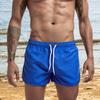 Herrshorts Lätta Andningsbara Atletiska Elastisk Midja Casual Ultrashorts Enfärgade Shorts Strand Sommar
