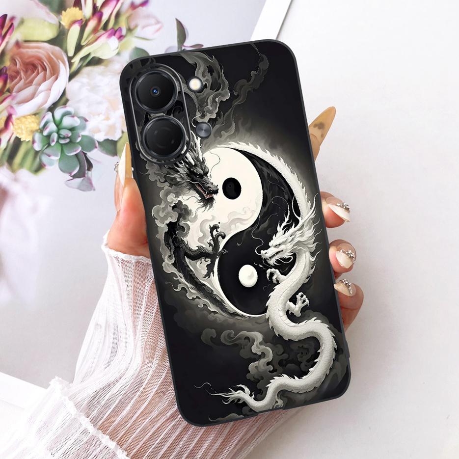 Pour Tecno Spark Go 3 Coque KN3 Housse Peinte Papillon de Luxe Coque de Téléphone Souple en TPU Pour Tecno Spark Go 3 SparkGo3 Coque Arrière Fundas