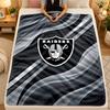 Flannel BlanketLas Vegas Raiders Warm Soft Throw Blanket for Indoor Sofa Bed Living Room Use