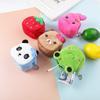 Women'S Plush Cartoon Cute Animal Pattern Coin Large Capacity Short Wallet Zipper