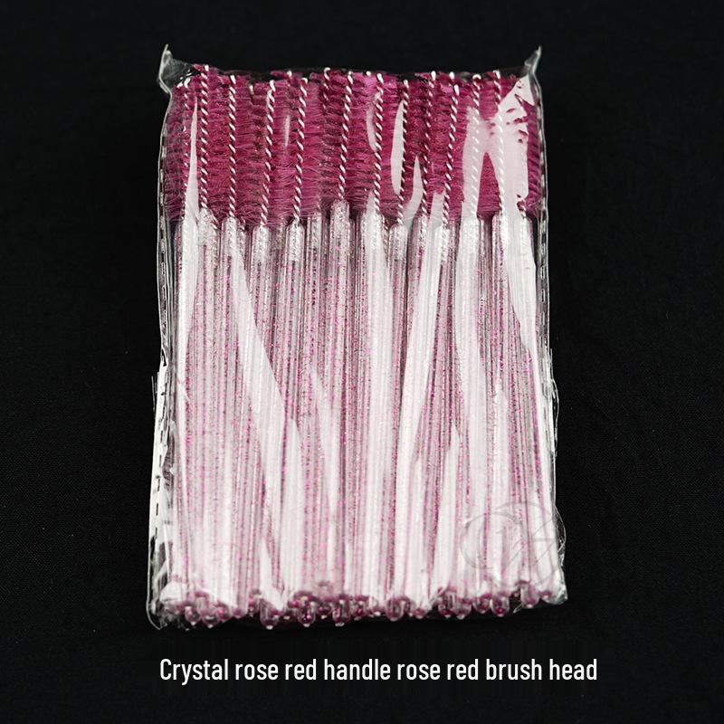 Perie Cristal Spirală Brodată pentru Gene & Sprâncene - Pieptene Fin pentru Gene de Nuntă