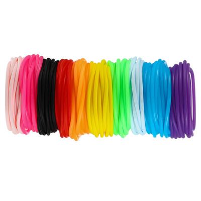 50 tk Candy Colors Kummist käevõrud naistele Neoon elastsed silikoonist tarretisega randmepaelad Käevõrud Käevõrud Kummikud Juuksepaelad Juukseaasad Moeaksessuaarid