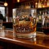 Commemorative Whiskey Glass Handcrafted History Themed Wine Glass for Stability Decorative Collectible Glass Gift for Collectors & Bourbon Lovers