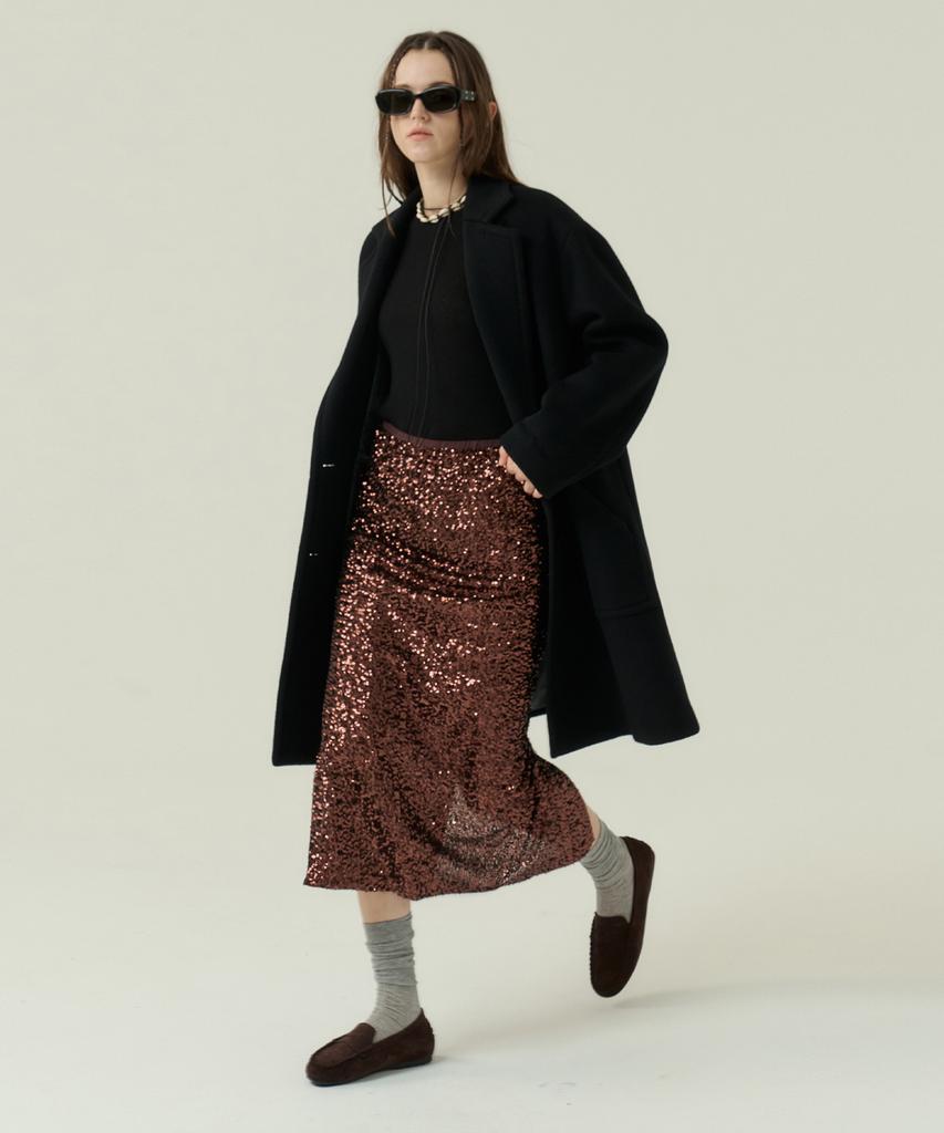 Boyeon 2.5Mm Beaded Skirt Party Brown 0153