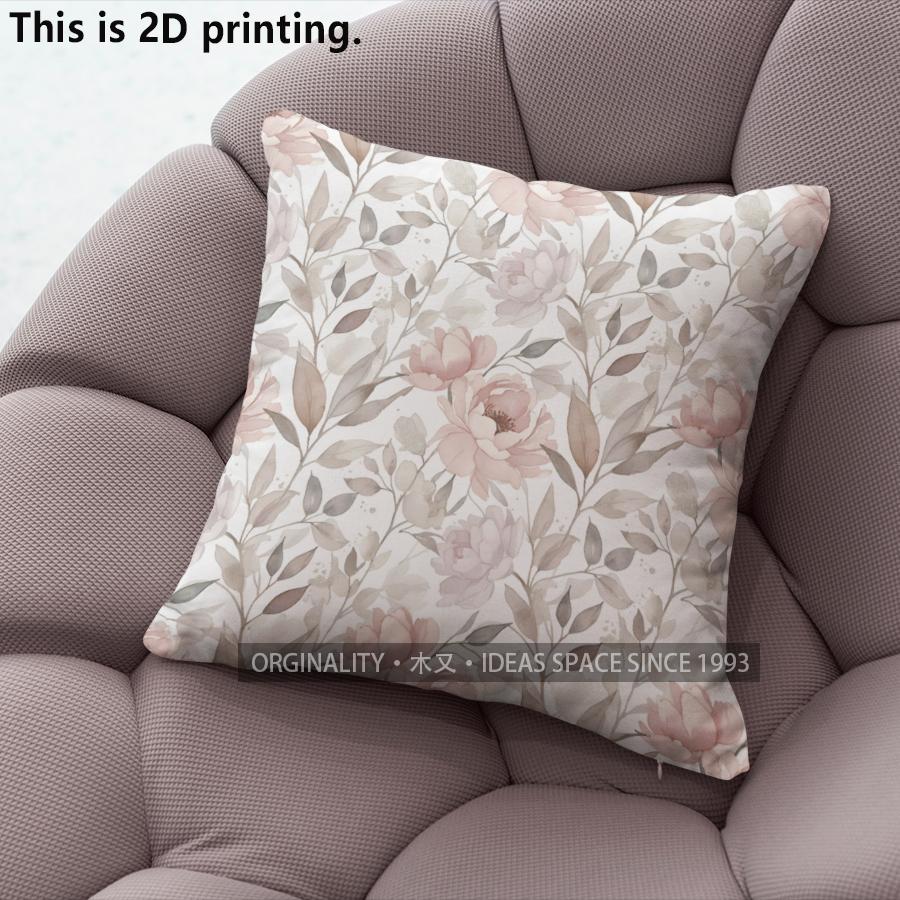Housses de coussin florales roses Housse de coussin Convient pour canapé chambre voiture Housse de coussin