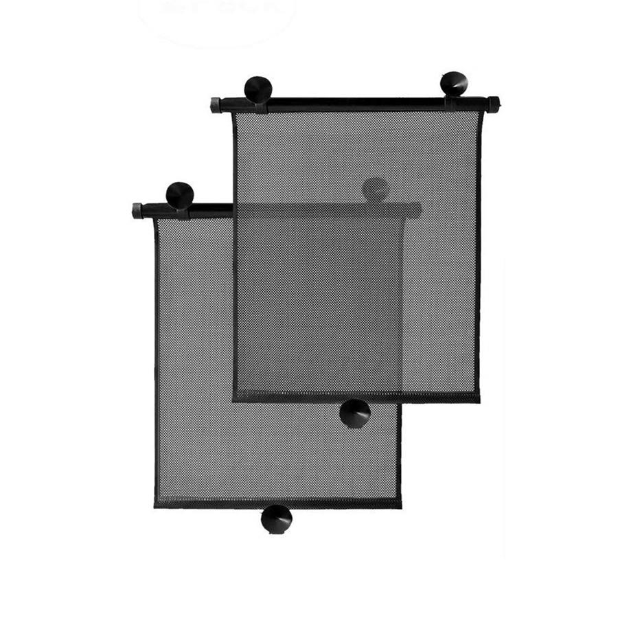 2Pcs Retractable Folding Foldable Car Auto Side Window Baby Sun Shade Shield Cover Roll Curtain Visor