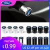 Car Sticker 4pcs Car Styling Wheel Tire Valve Air Stem Cap Badge Decoration For Ford Ranger Focus Kuga Mustang Mondeo Fusion Esc