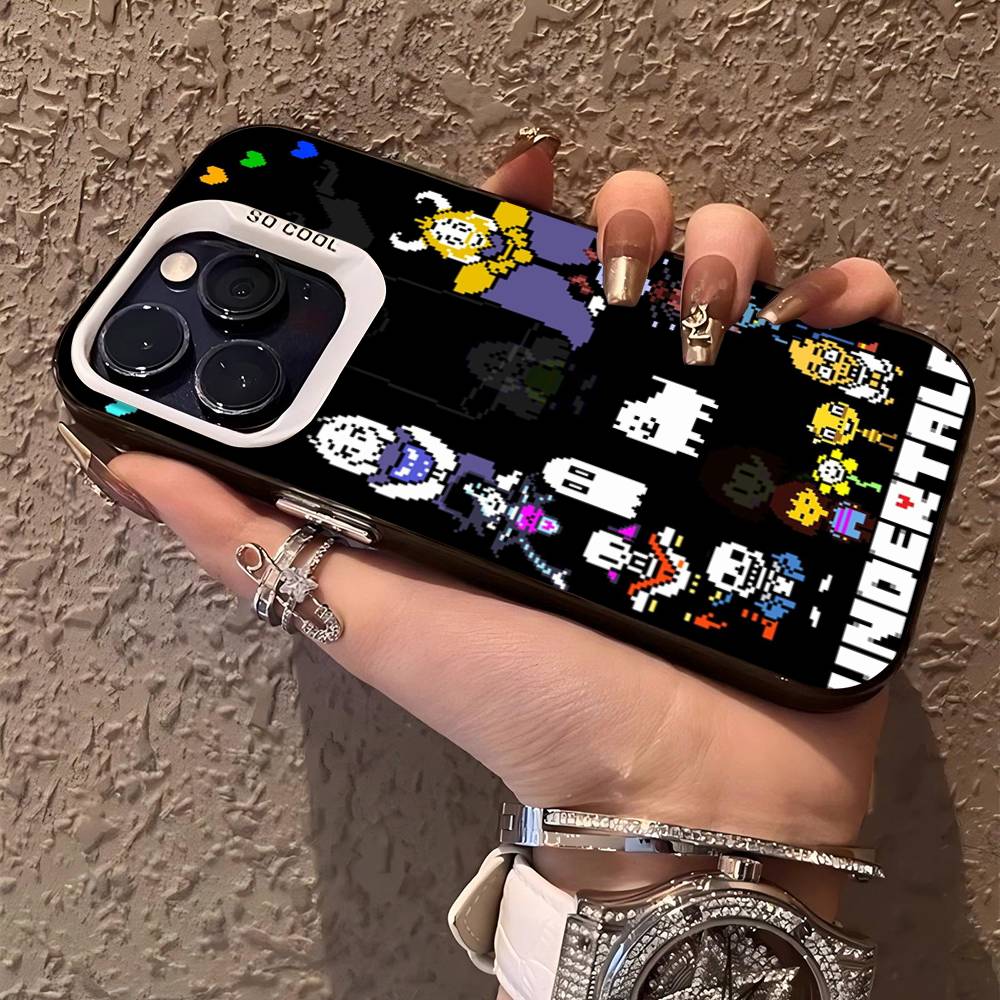 U-Undertale Handyhülle Für IPhone 17 16 15 14 13 12 11 Pro Max Plus Farbe Silber Hülle