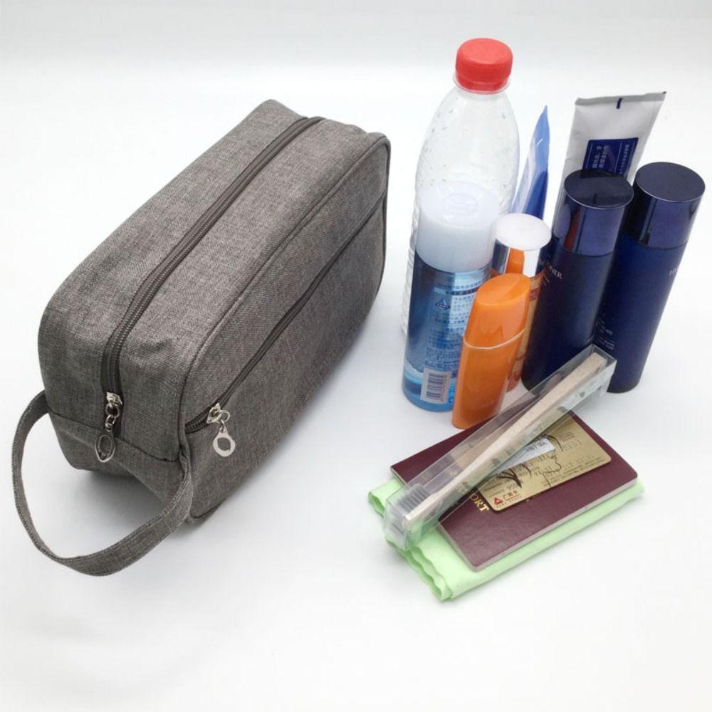 Oxford Cloth Portable Makeup Handbag Waterproof Toiletry Storage Pouch  Men's Grooming
