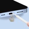 Multifunctional Mobile Phone Charging Port Cleaning Brush 65mm Dust Shower Hole Cleaning Mini Brush Bendable Mini Soft Round Brushes ZPG