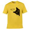 Say Hey Cat Pattern Printing Men Women Print T-shirt Streetwear Fashion Tops Sportswear