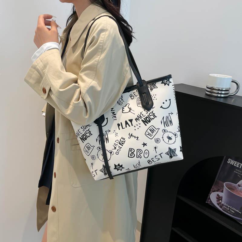 Pu Tote Bag For Women With Large Capacity And Urban Minimalist Style For Daily Use