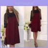 Elegantes Damenkleid in reiner Farbe mit Spitzeneinsätzen und Cut-Outs für stilvolle Anlässe