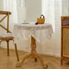 European Oil-Proof Lace Hollow Table Cloth Light Luxury High-End Tea Table Cloth Refrigerator Cloth Long Tablecloth
