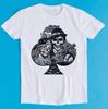 Skull Gangster Poker ACE Full House Funny Style Meme Cult Movie Music Gift Tee T-Shirt K2789