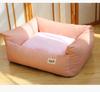 Four Seasons Washable Dog Bed: Bite-Resistant, Moisture-Proof, Warm for Small Pets