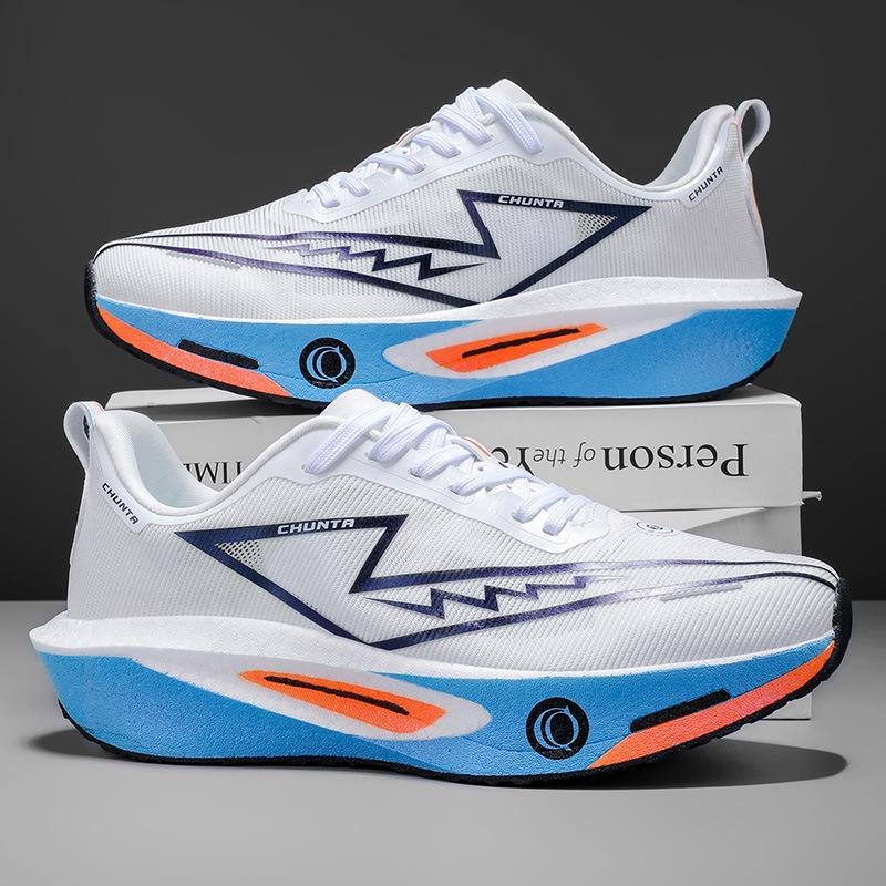 Summer male and female students physical examination racing shoes single net breathable marathon carbon board sports shoes men's shoes