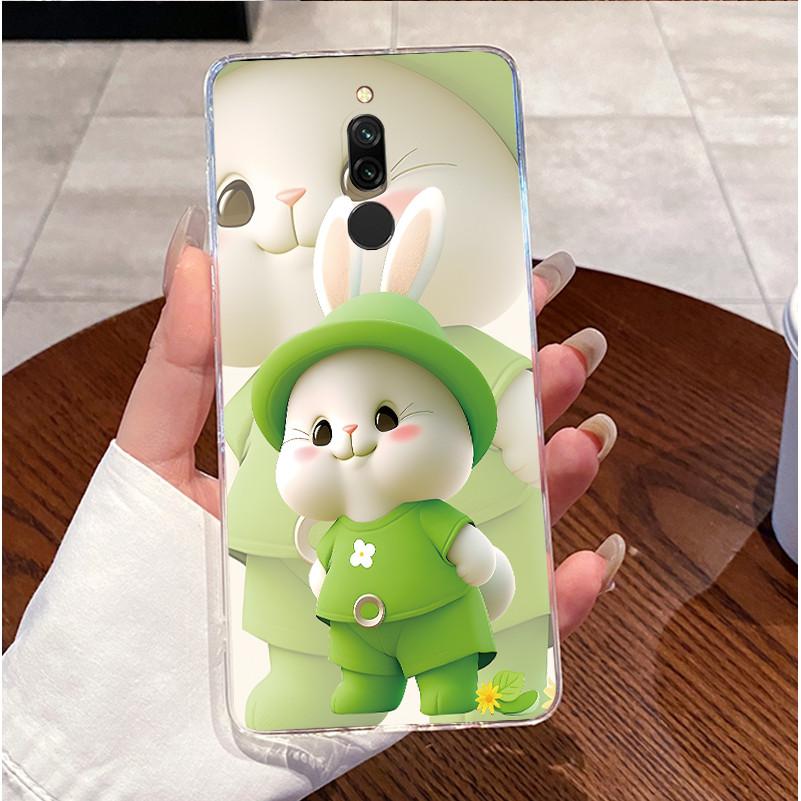 Back Cover For Xiaomi Redmi 8 8A Case Clear Luxury Cute Love Rabbit Cool Funny Pattern Transparent TPU Soft Silicone Phone Case