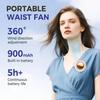 Portable Silent Mini Bladeless Fan Clip On,Small Clip Fan,Waist Clip Mini Cyclone Bladeless Fan,3 Wind Speeds,Fast Charging,Suitable For Outdoor