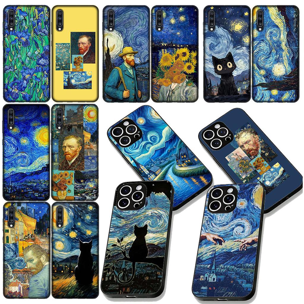 Starry Night Van Sunflower Gogh Phone Case for Huawei P20 P30 Mate 20 Lite Pro Y7a Y6P Y7 2019 Nova 5T 3I Mate20 Soft Cover