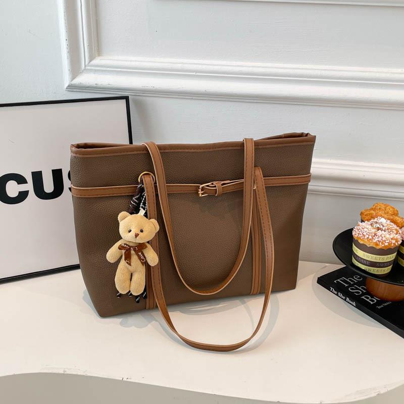 New Trendy Women's Shoulder Bag Large Capacity Casual Women's Tote Bag Commuter Handbag Foreign Style Women's Bag